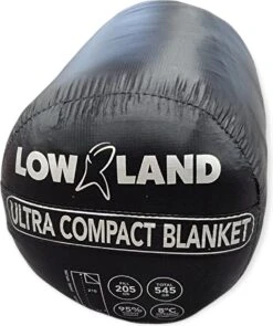 LOWLAND OUTDOOR® Ultra Compact Blanket - Donzen Slaapzak - Gewicht 495g - 210x80 Cm - Comfort Temperatuur +8°C -Bo-Camp Verkoop 1005x1200 2