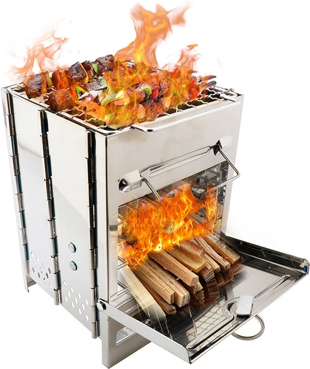 House of Husk Draagbaar Houtkachel Voor Kamperen - Klein Camping Oven - Kampeer Kachel - Camping Kooktoestel - Camping Accessoires House Of Husk Draagbaar Houtkachel Voor Kamperen - Klein Camping Oven - Kampeer Kachel - Camping Kooktoestel - Camping Accessoires -Bo-Camp Verkoop