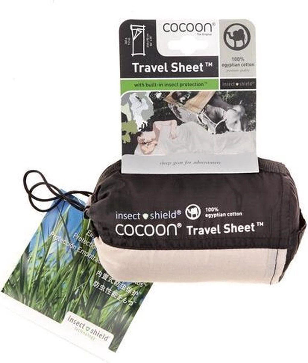 Cocoon TravelSheet - Lakenzak - Egyptisch Katoen - Beige Cocoon TravelSheet - Lakenzak - Egyptisch Katoen - Beige -Bo-Camp Verkoop 1021x1200 1