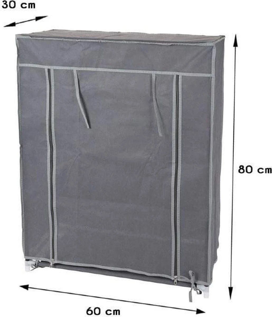 GARDEROBE KAST - 3 SCHAPPEN - 60X30X80 CM Merkloos GARDEROBE KAST - 3 SCHAPPEN - 60X30X80 CM -Bo-Camp Verkoop