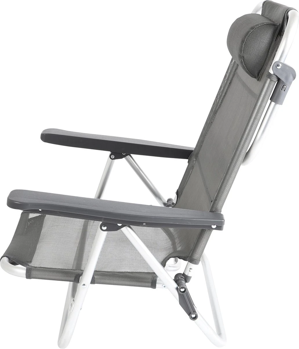 Bo-Camp Beach chair - Monaco - Aluminium - Grijs Bo-Camp Beach Chair - Monaco - Aluminium - Grijs -Bo-Camp Verkoop