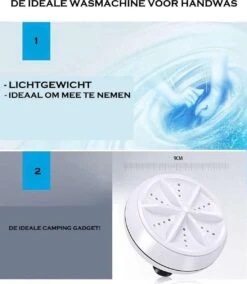 Merkloos Mini Wasmachine - 1 Stand - 1kg Wascapaciteit - Vernieuwde Chipset -Bo-Camp Verkoop 1043x1200 2