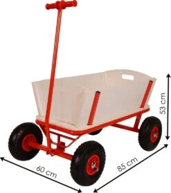 Benson Bolderkar - Bolderwagen Hout - Strandwagen - Kinderen - Boodschappenkar -Bo-Camp Verkoop 1064x1200 5