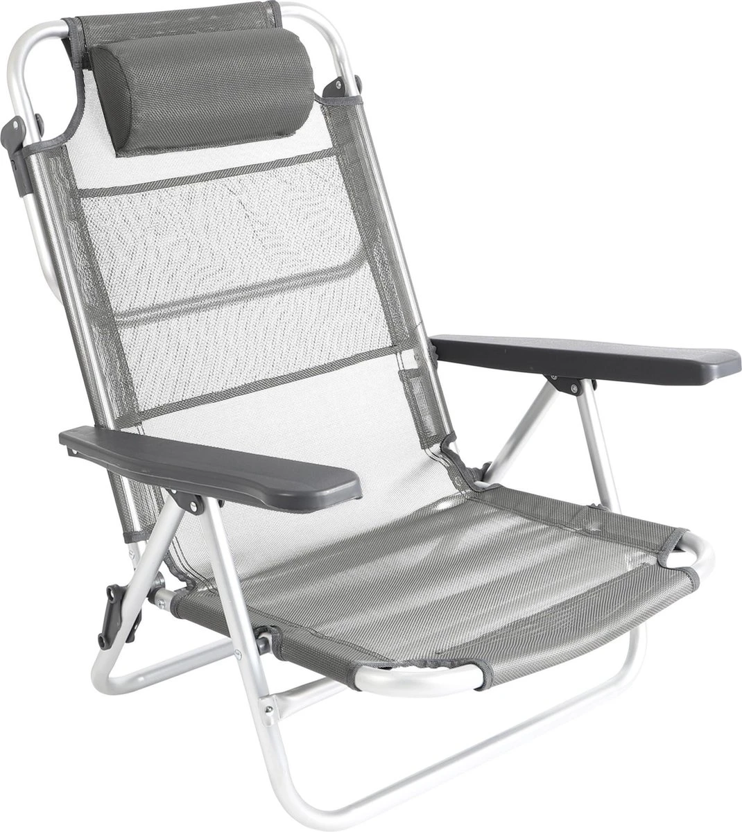 Bo-Camp Beach chair - Monaco - Aluminium - Grijs Bo-Camp Beach Chair - Monaco - Aluminium - Grijs -Bo-Camp Verkoop