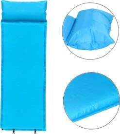 Springos Slaapmat | Zelfopblazend | 186 Cm | Inclusief Hoes & Hoofdkussen | Lichtblauw -Bo-Camp Verkoop 1079x1200 1