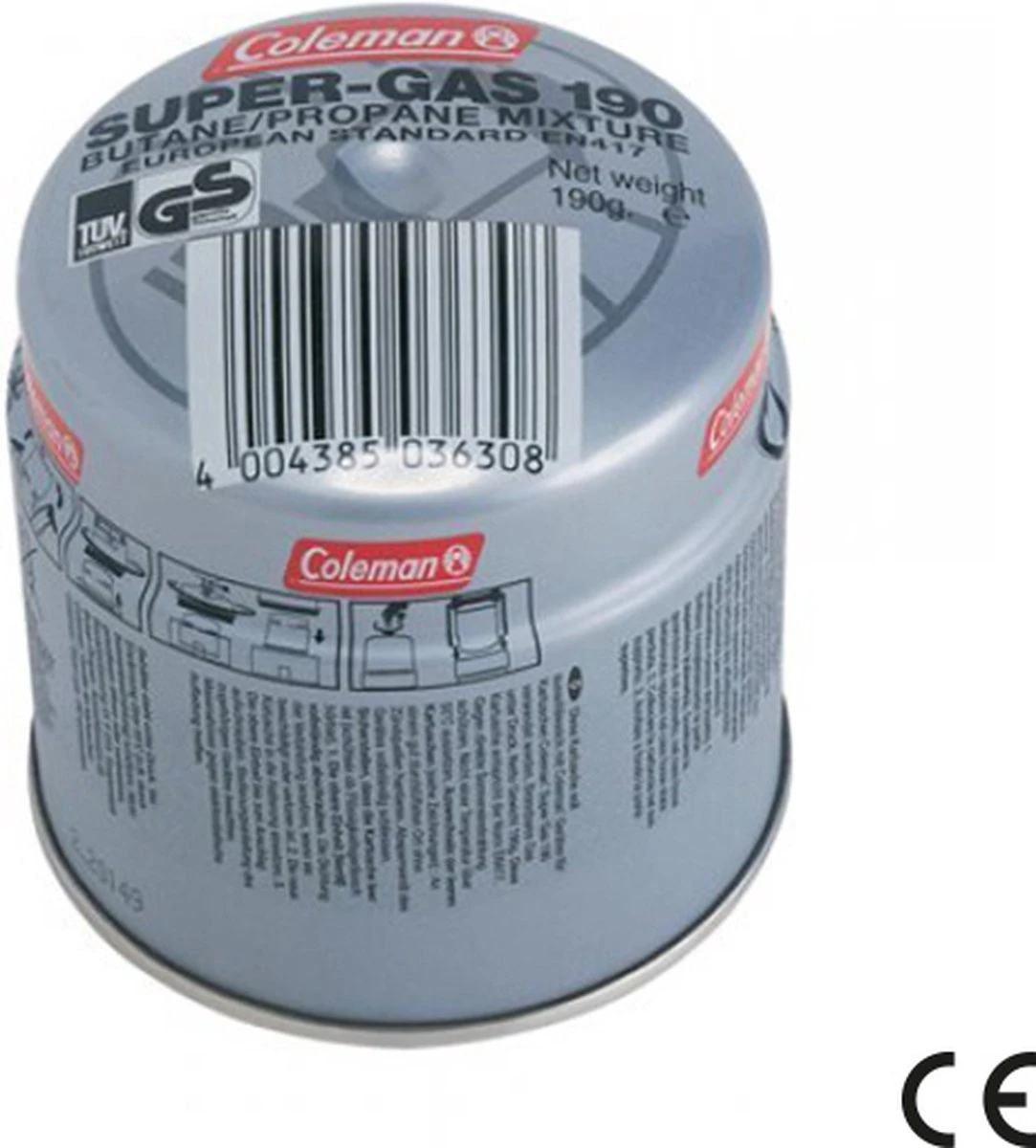 Prik gas cartouche met veiligheidsventiel 190g - Cosiscoop Gaslantaarn - Metaal - Coleman Prik Gas Cartouche Met Veiligheidsventiel 190g - Cosiscoop Gaslantaarn - Metaal - -Bo-Camp Verkoop 1083x1200 3