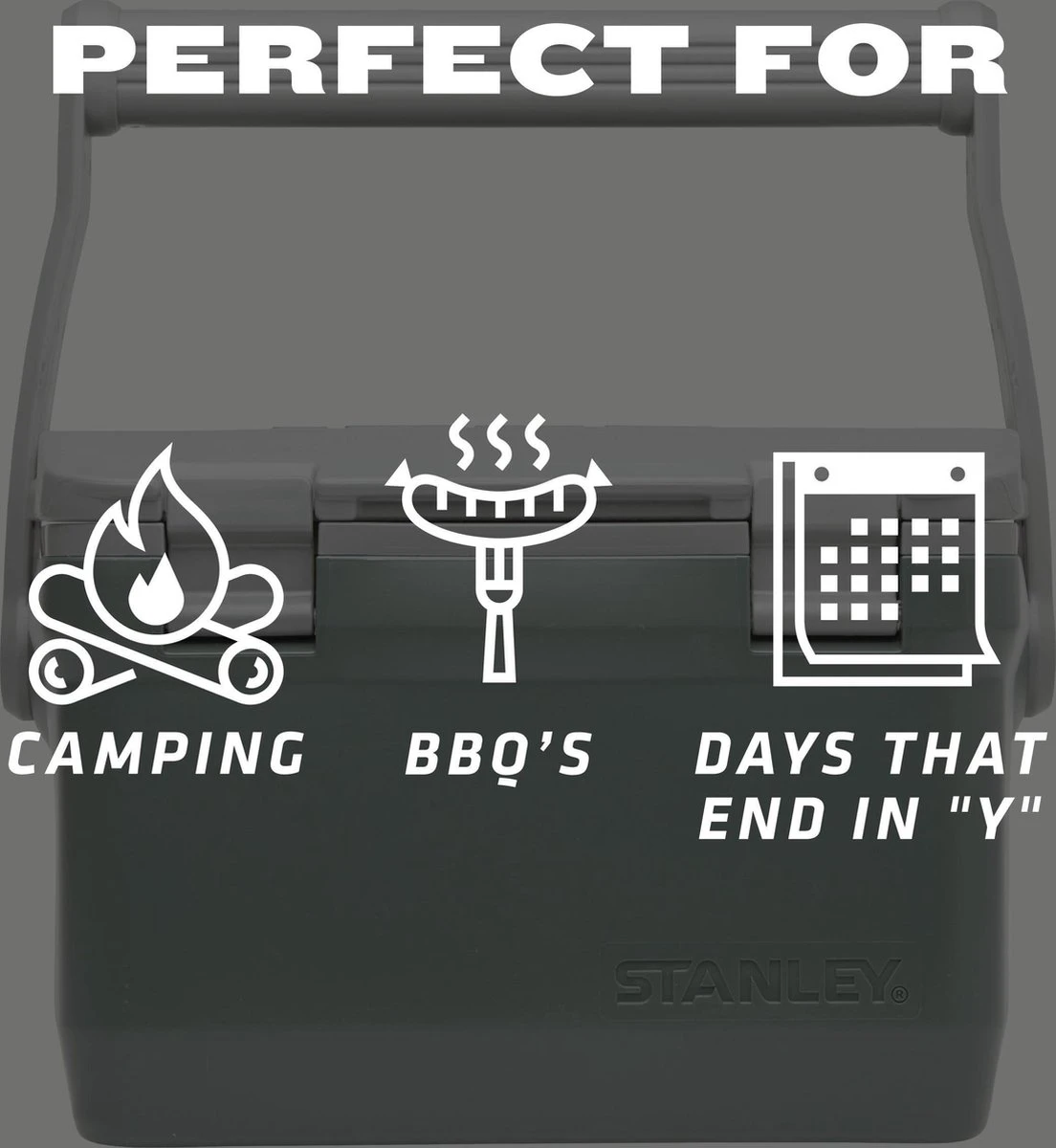 Stanley The Easy Carry Outdoor Cooler 15,1L - Koelbox - Green Stanley The Easy Carry Outdoor Cooler 15,1L - Koelbox - Green -Bo-Camp Verkoop 1104x1200 1