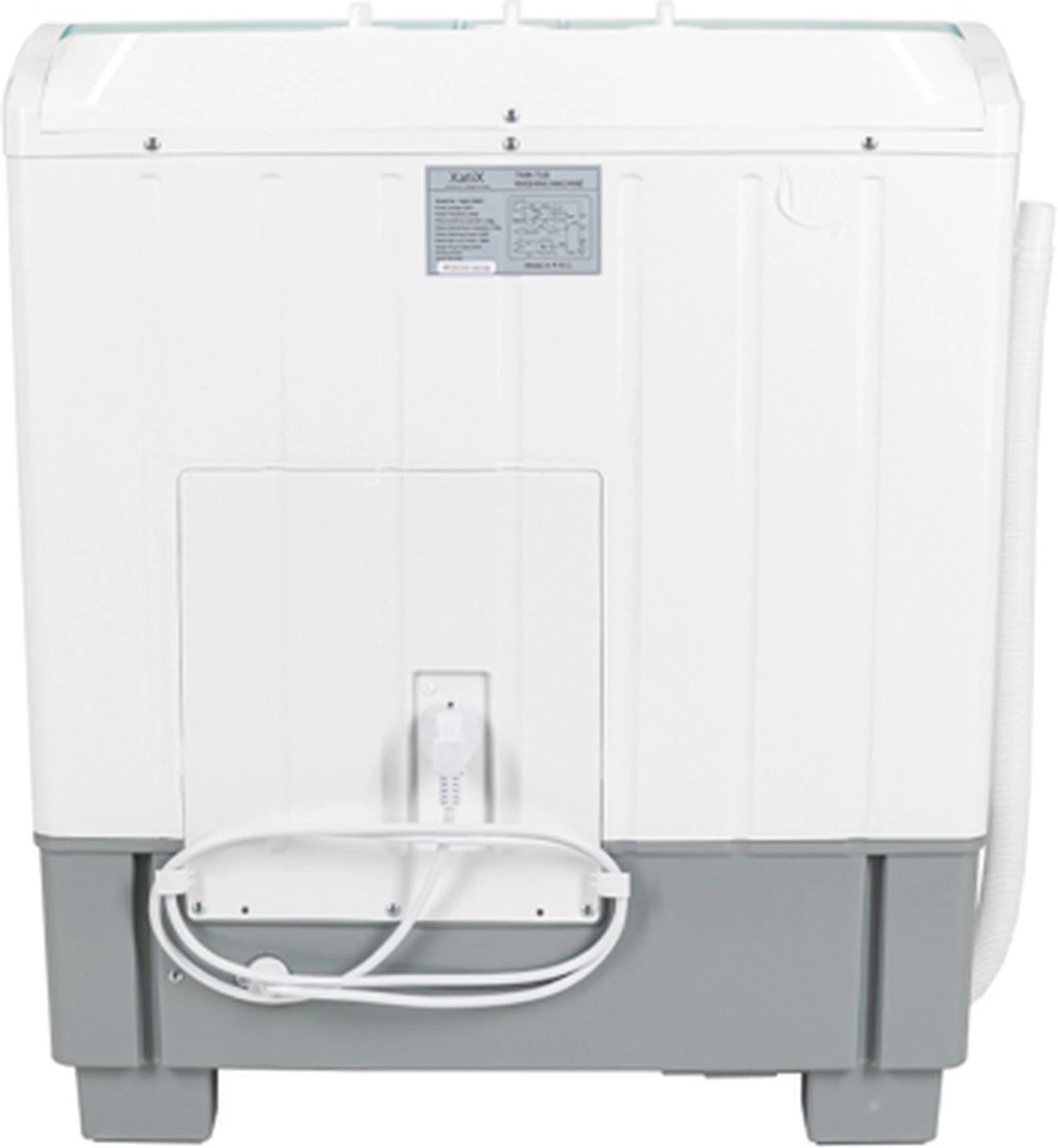 XatiX - Mini wasmachine met dubbele trommel 5,6 kg - Toerental 1400 XatiX - Mini Wasmachine Met Dubbele Trommel 5,6 Kg - Toerental 1400 -Bo-Camp Verkoop 1106x1200 1