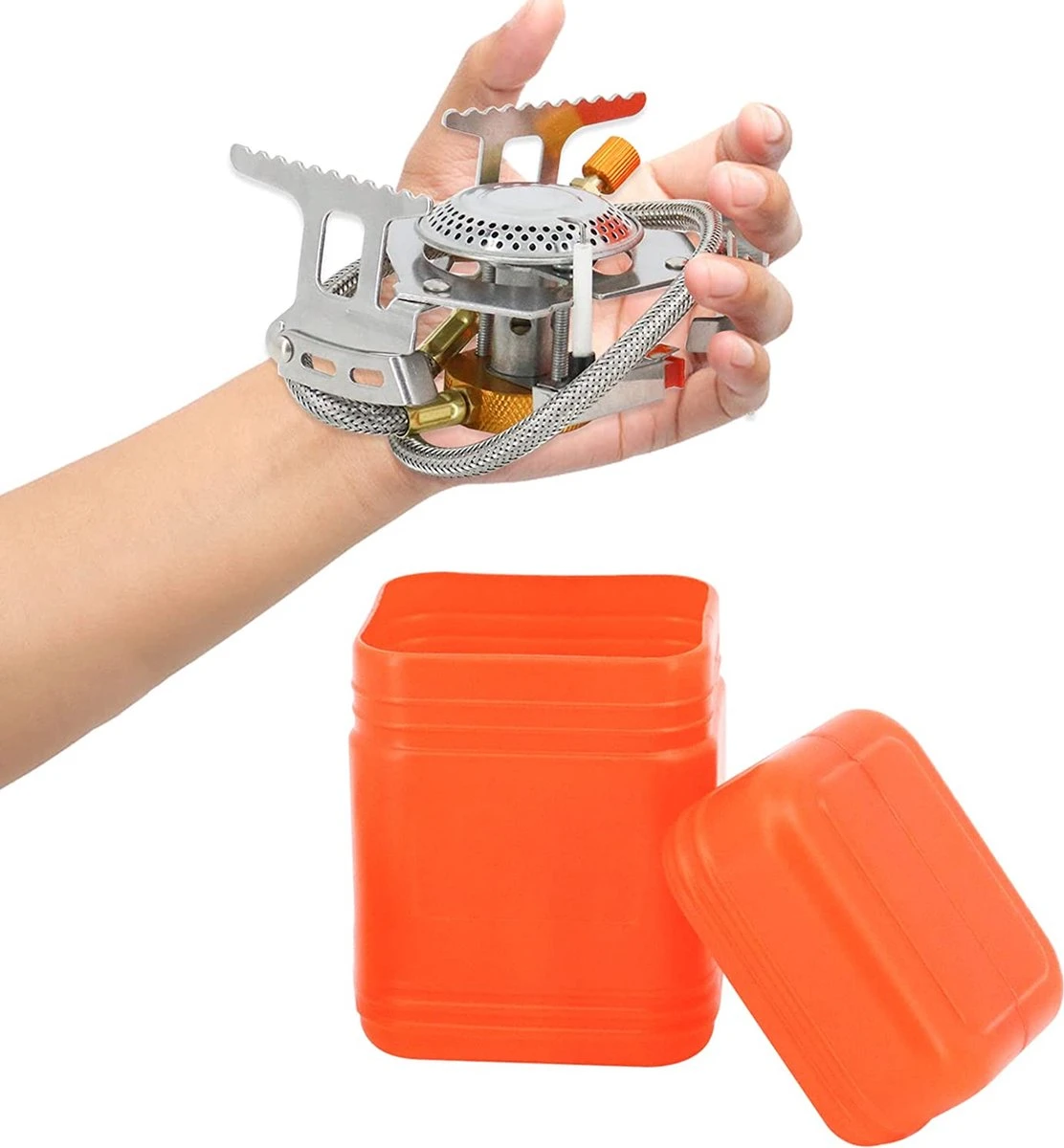 ultralichte en opvouwbare gasbrander op pootjes met keramische ontsteking Ultralichte En Opvouwbare Gasbrander Op Pootjes Met Keramische Ontsteking -Bo-Camp Verkoop