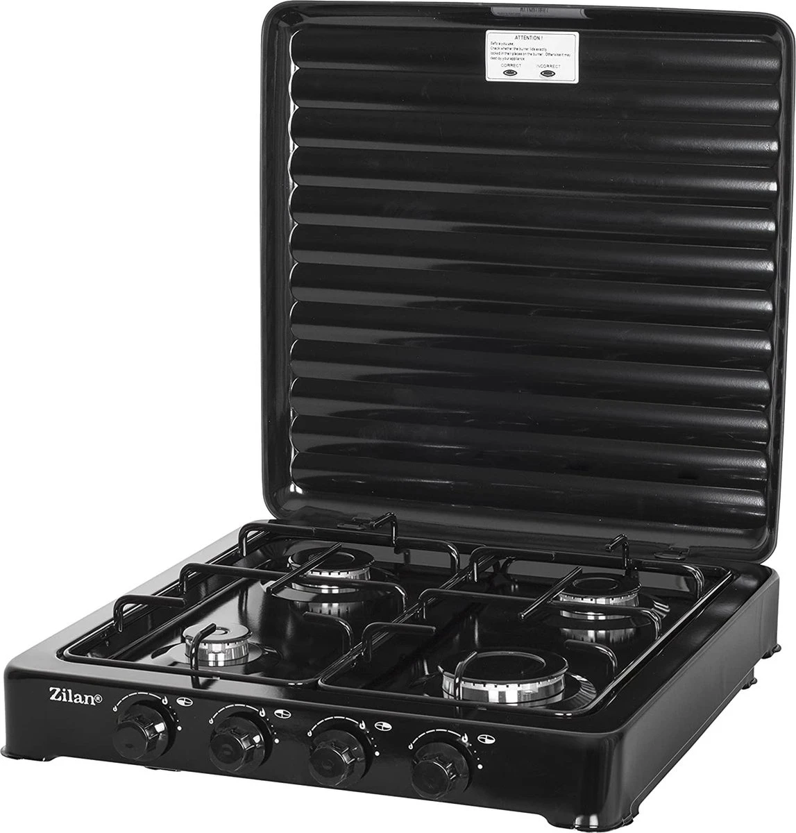 Zilan - Gas kooktoestel 4 pits - Campingkooktoestel - Gaskookplaat - Zwart Zilan - Gas Kooktoestel 4 Pits - Campingkooktoestel - Gaskookplaat - Zwart -Bo-Camp Verkoop 1147x1200 1
