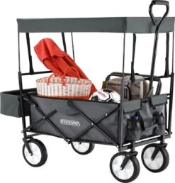 Monzana Bolderkar Opvouwbaar - 100 Liter - Met Afneembaar Dak Grijs 4 Monzana Bolderkar Opvouwbaar - 100 Liter - Met Afneembaar Dak Grijs -Bo-Camp Verkoop 1148x1200 13