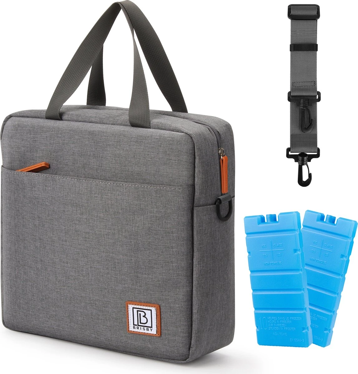 Brisby 4 Laags Geïsoleerde Koeltas - Lunchtas 7 liter - Donkergrijs Brisby 4 Laags Geïsoleerde Koeltas - Lunchtas 7 Liter - Donkergrijs -Bo-Camp Verkoop 1148x1200 7