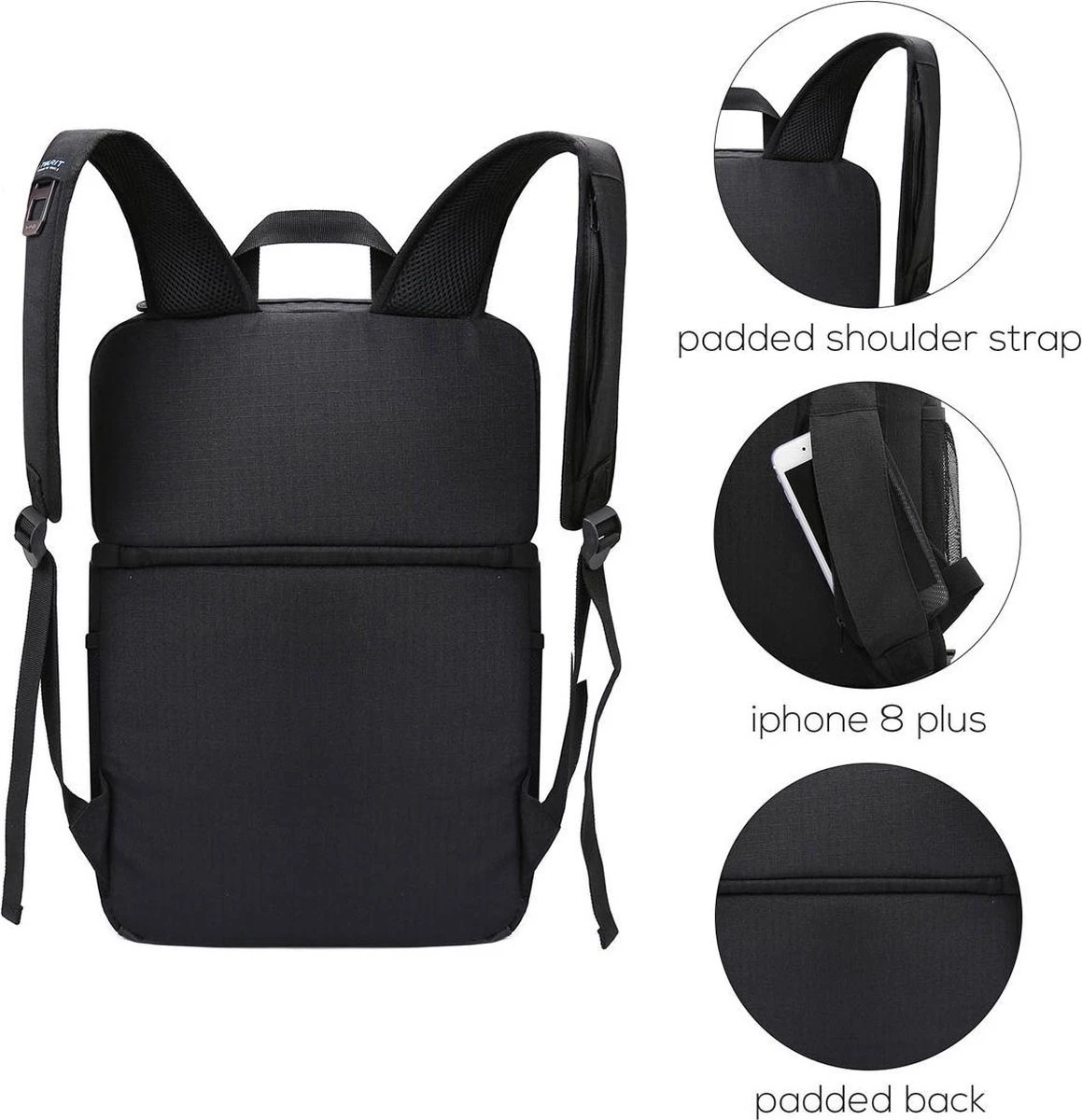 Koeltas Rugzak (28L) - Geschikt voor 16 Blikjes - Lunchtas voor Dames en Heren - Zwart Koeltas Rugzak (28L) - Geschikt Voor 16 Blikjes - Lunchtas Voor Dames En Heren - Zwart -Bo-Camp Verkoop 1159x1200 4