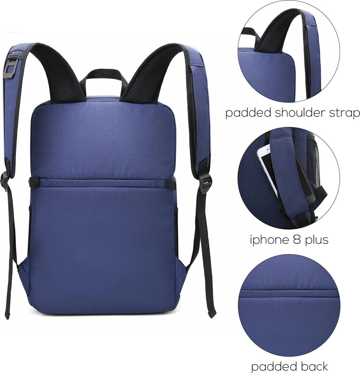 Koeltas Rugzak (28L) - 16 Blikjes - Lunchtas voor Dames en Heren - Picknicktas - Blauw Koeltas Rugzak (28L) - 16 Blikjes - Lunchtas Voor Dames En Heren - Picknicktas - Blauw -Bo-Camp Verkoop 1159x1200 5