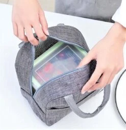 Koeltas - Lunchtas - Volwassenen En Kinderen - Compact & Handig: Zomer - Picknick -School - Lunch - Werk - Klassiek Grijs -Bo-Camp Verkoop 1168x1200 6