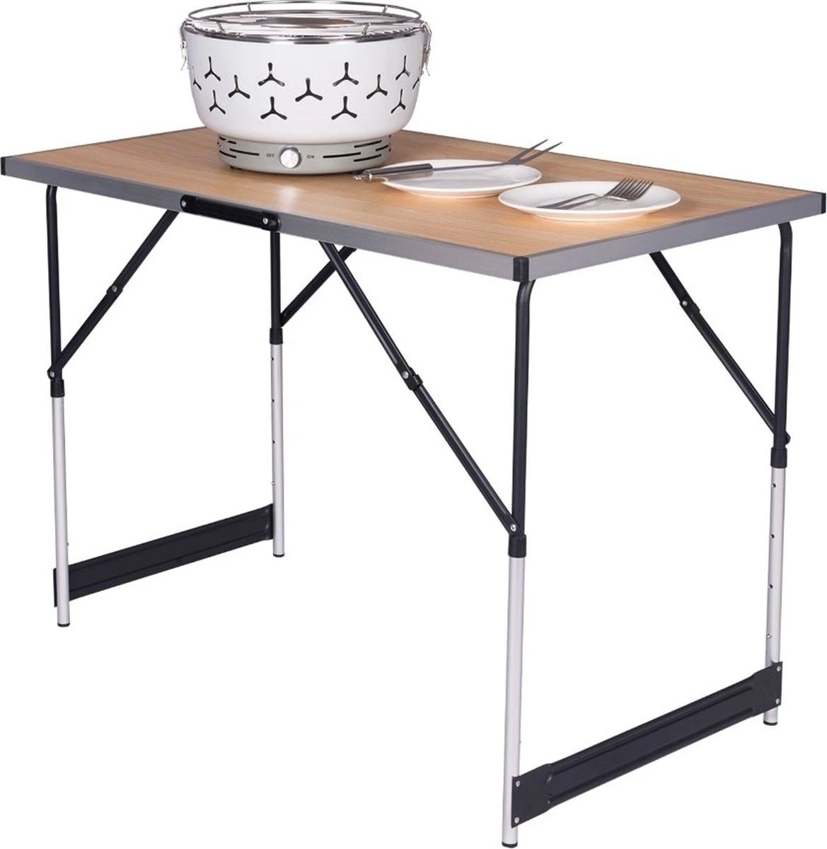 Kamyra® Campingtafel Inklapbaar - Kampeertafel, Partytafel - Opvouwbaar, Lichtgewicht & In Hoogte Verstelbaar - Aluminium/Hout Kamyra® Campingtafel Inklapbaar - Kampeertafel, Partytafel - Opvouwbaar, Lichtgewicht & In Hoogte Verstelbaar - Aluminium/Hout -Bo-Camp Verkoop