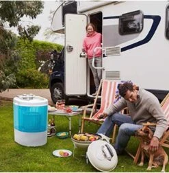 Mini-lader, Wasmachine, Met Centrifuge, Campingwasmachine Tot 3 Kg, Klein En Handig Met Draaggreep [Energieklasse B] -Bo-Camp Verkoop 1178x1200 1