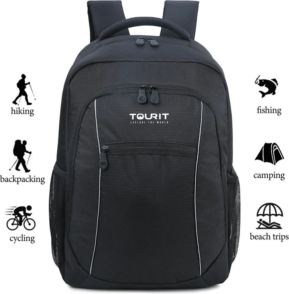 Koelrugtas - 23L - Wandelrugzak - Dagrugzak - Outdoor Rugzak - Dames & Heren - Zwart Koelrugtas - 23L - Wandelrugzak - Dagrugzak - Outdoor Rugzak - Dames & Heren - Zwart -Bo-Camp Verkoop 1179x1200 6