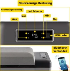 Vevor Auto Koelbox - Mini Koelkast Vriezer - Draagbare Vriezer/Koelkast - Elektrische Koelbox - Mini Vriezer - Auto Koelkast - 35 Liter - Tot -20˚C - 12V/240V - Grijs 3 Vevor Auto Koelbox - Mini Koelkast Vriezer - Draagbare Vriezer/Koelkast - Elektrische Koelbox - Mini Vriezer - Auto Koelkast - 35 Liter - Tot -20˚C - 12V/240V - Grijs -Bo-Camp Verkoop 1181x1200 4