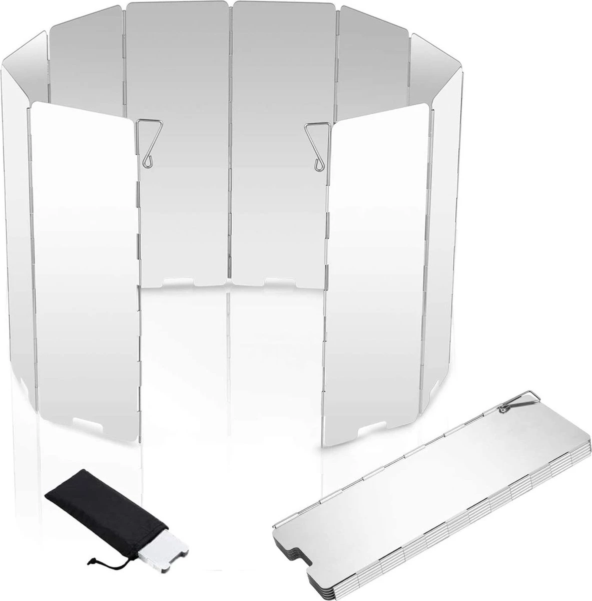 iBright Kookwindscherm - 12 delig - 24cm hoog - Kamperen -Opvouwbaar - Universeel IBright Kookwindscherm - 12 Delig - 24cm Hoog - Kamperen -Opvouwbaar - Universeel -Bo-Camp Verkoop 1183x1200 1