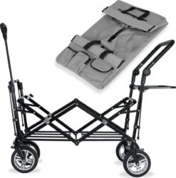 Rijoka Luxe Opvouwbare Bolderkar/Bolderwagen | Met Dakje En Draagtas | Marine Blauw -Bo-Camp Verkoop 1186x1200 11