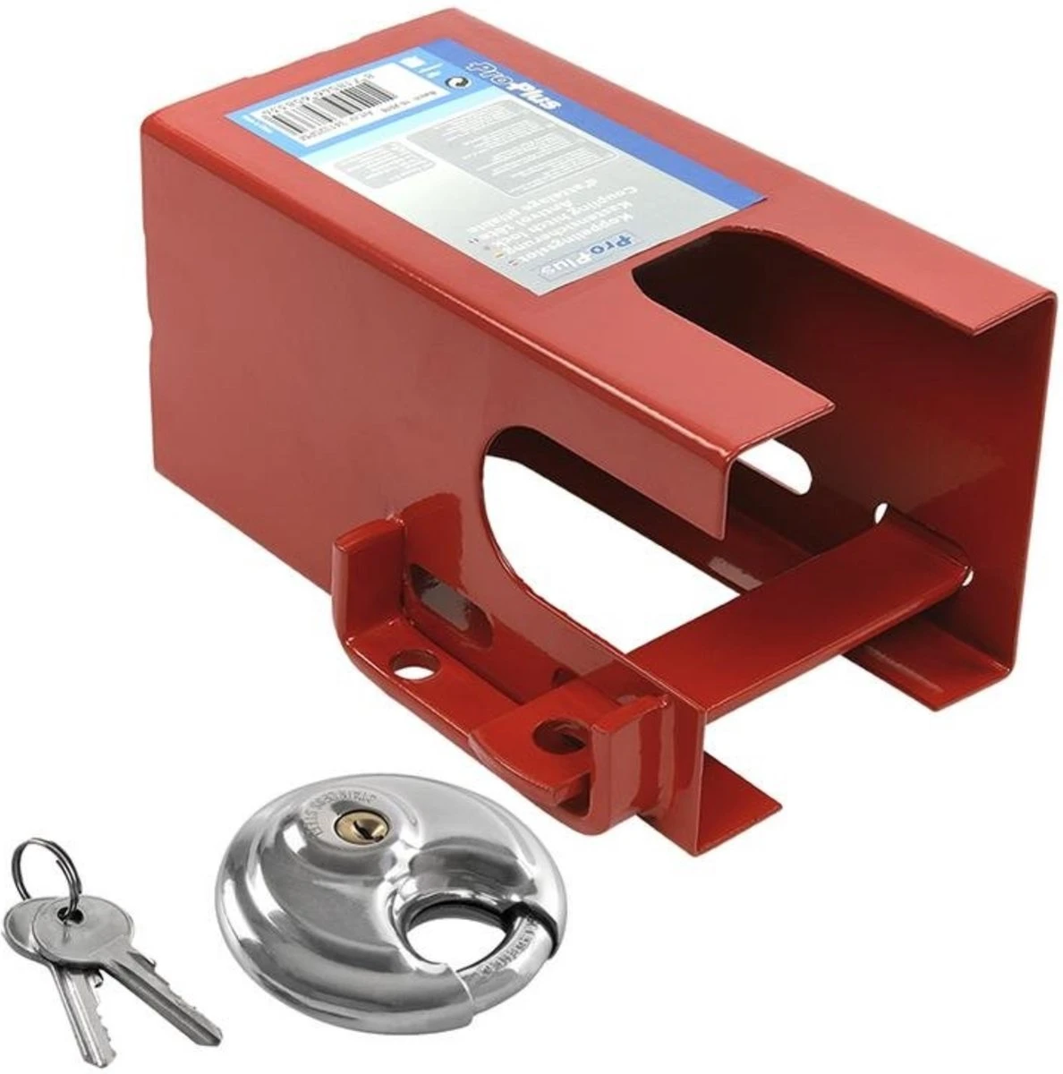 Pro Plus Koppelingsslot met discusslot PM - rood PROPLUS Pro Plus Koppelingsslot Met Discusslot PM - Rood -Bo-Camp Verkoop 1188x1200 1