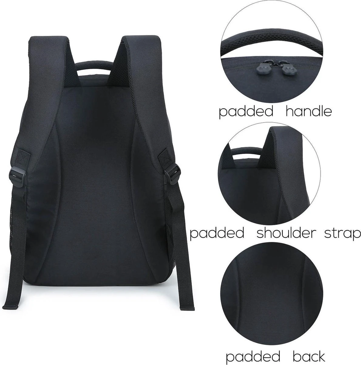 Koelrugtas - 23L - Wandelrugzak - Dagrugzak - Outdoor Rugzak - Dames & Heren - Zwart Koelrugtas - 23L - Wandelrugzak - Dagrugzak - Outdoor Rugzak - Dames & Heren - Zwart -Bo-Camp Verkoop 1189x1200 12