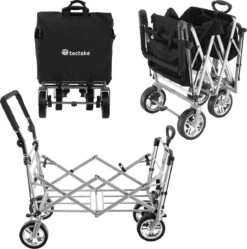 Tectake - Opvouwbare Bolderwagen Handkar Nico Zwart - 403549 -Bo-Camp Verkoop 1191x1200 9