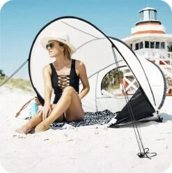 Deryan Luxe Pop Up Strandtent XXL - Anti-UV 50+ - Cream -Bo-Camp Verkoop 1197x1200 30
