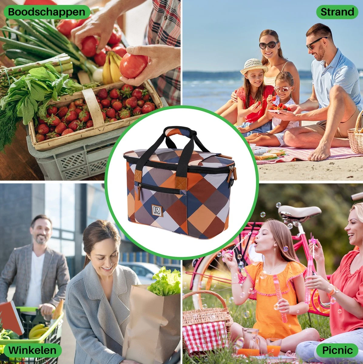 Brisby 4 Laags Geïsoleerde Koeltas - Boodschappentas 21 Liter - Block Brisby 4 Laags Geïsoleerde Koeltas - Boodschappentas 21 Liter - Block -Bo-Camp Verkoop 1197x1200 35