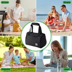 Brisby 4 Laags Geïsoleerde Koeltas - Lunchtas 10 Liter - Zwart -Bo-Camp Verkoop 1197x1200 41