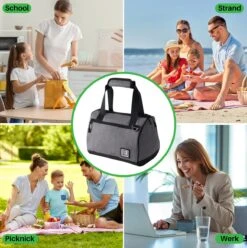 Brisby 4 Laags Geïsoleerde Koeltas - Lunchtas 10 Liter - Donkergrijs -Bo-Camp Verkoop 1197x1200 42