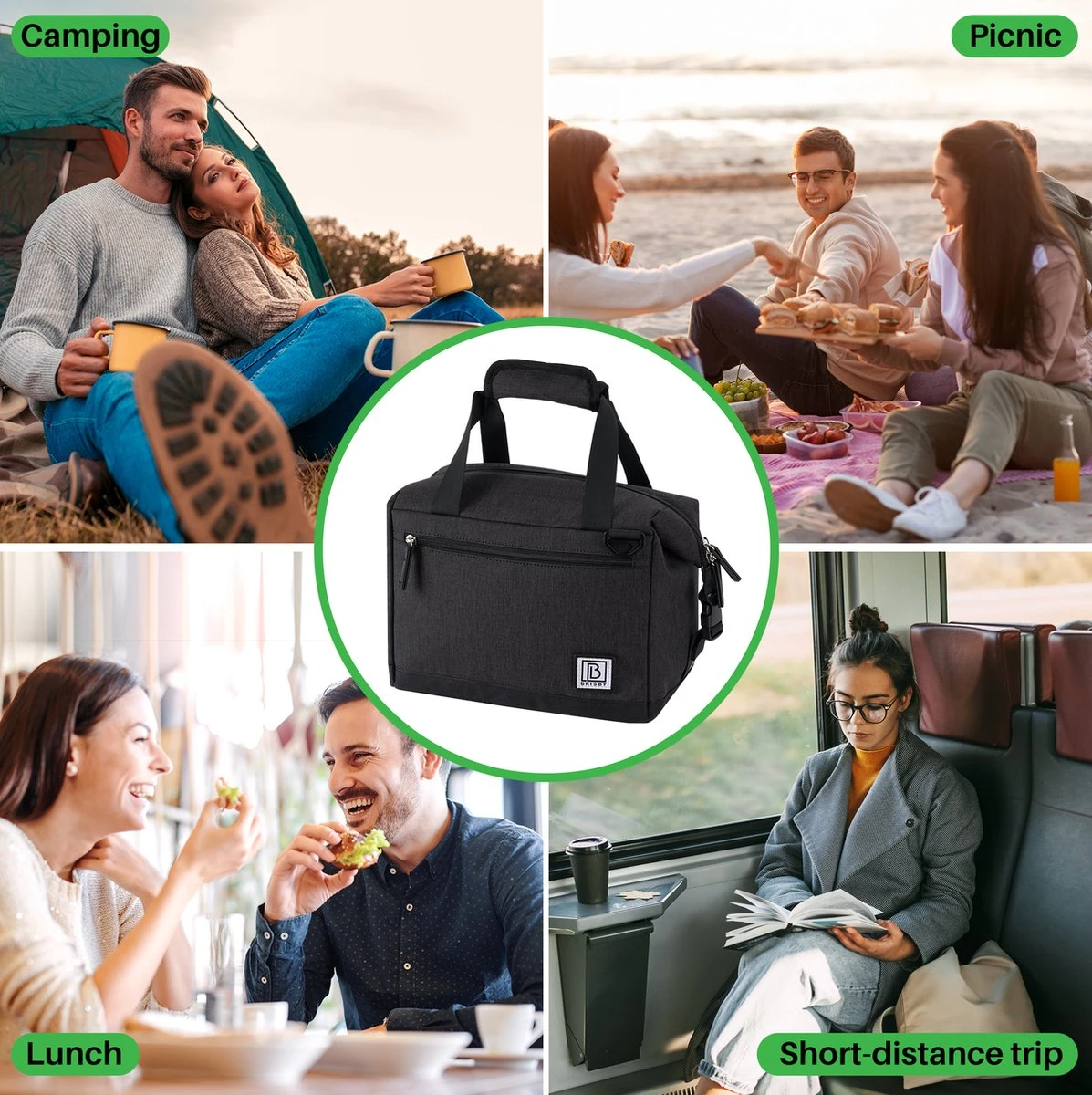 Brisby 4 Laags Geïsoleerde Koeltas - Lunchtas 12 Liter - Extra Ruimte Uitvouwbaar- Zwart Brisby 4 Laags Geïsoleerde Koeltas - Lunchtas 12 Liter - Extra Ruimte Uitvouwbaar- Zwart -Bo-Camp Verkoop 1197x1200 49