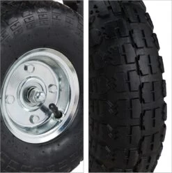 Relaxdays Bolderkar Tuin - Platte Tuinwagen - Luchtbanden - 200 Kg - Transportkar - Staal -Bo-Camp Verkoop 1197x1200 58