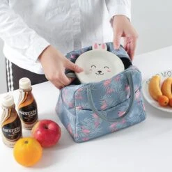 Koeltas - Lunchtas - Volwassenen En Kinderen - Compact & Handig: Zomer - Picknick -School - Lunch - Werk - Grijs Flamingo -Bo-Camp Verkoop 1198x1200 21