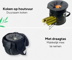 Thuiser Rocket Stove - Kooktoestel Op Houtvuur - Camping Gadget - Buiten Koken Op Vuur - Kookkachel Voor Buiten - Buiten Koken Op Vuur Toestellen - Kampeer Gadgets - Gadgets Mannen - Kampeer Kooktoestel - Kookkachel Op Hout - Met Draagtas -Bo-Camp Verkoop 1200x1006 2