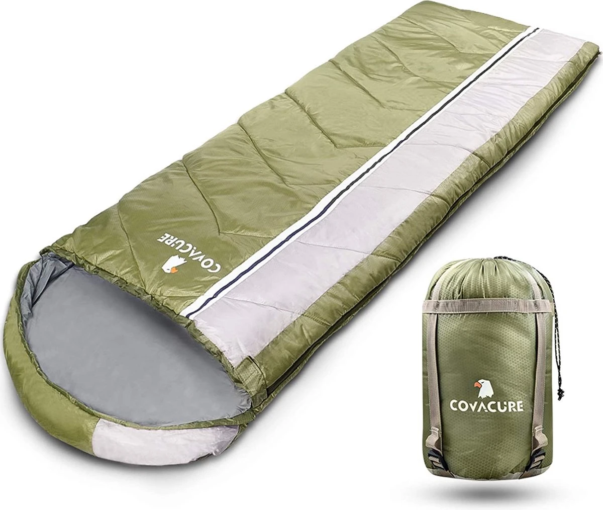 COVACURE 1.5/0.8kg Slaapzak, 3 seizoenen Ultra Warm & Lichtgewicht Slaapzak voor volwassenen, Envelop Compacte Outdoor Slaapzakken met Draagbare Compressie Tas voor Camping, Rugzakken, Wandelen... COVACURE 1.5/0.8kg Slaapzak, 3 Seizoenen Ultra Warm & Lichtgewicht Slaapzak Voor Volwassenen, Envelop Compacte Outdoor Slaapzakken Met Draagbare Compressie Tas Voor Camping, Rugzakken, Wandelen... -Bo-Camp Verkoop 1200x1014 1