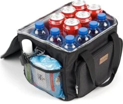 Packaway 4 Laags Geïsoleerde Koeltas - Lunchtas 15 Liter - Zwart -Bo-Camp Verkoop 1200x1014 4