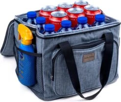 Packaway 4 Laags Geïsoleerde Koeltas - Lunchtas 15 Liter - Grijs -Bo-Camp Verkoop 1200x1015 7