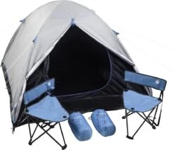 MaxxSport Camping Set - 2 Persoons - Tent + Slaapzakken + Campingstoelen - 200x190x120cm -Bo-Camp Verkoop 1200x1032 3