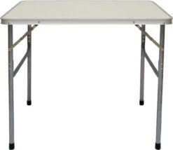Alu Campingtafel 70x55cm - Inklapbbar Kampeertafel - Picknicktafel Licht Vouwtafel Klaptafel Grijs -Bo-Camp Verkoop 1200x1041