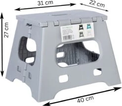 Splendole Opstapje Inklapbaar Caravanopstapje - Opvouwbaar - 120 Kg - 27 Cm Krukje Grijs -Bo-Camp Verkoop 1200x1044 4