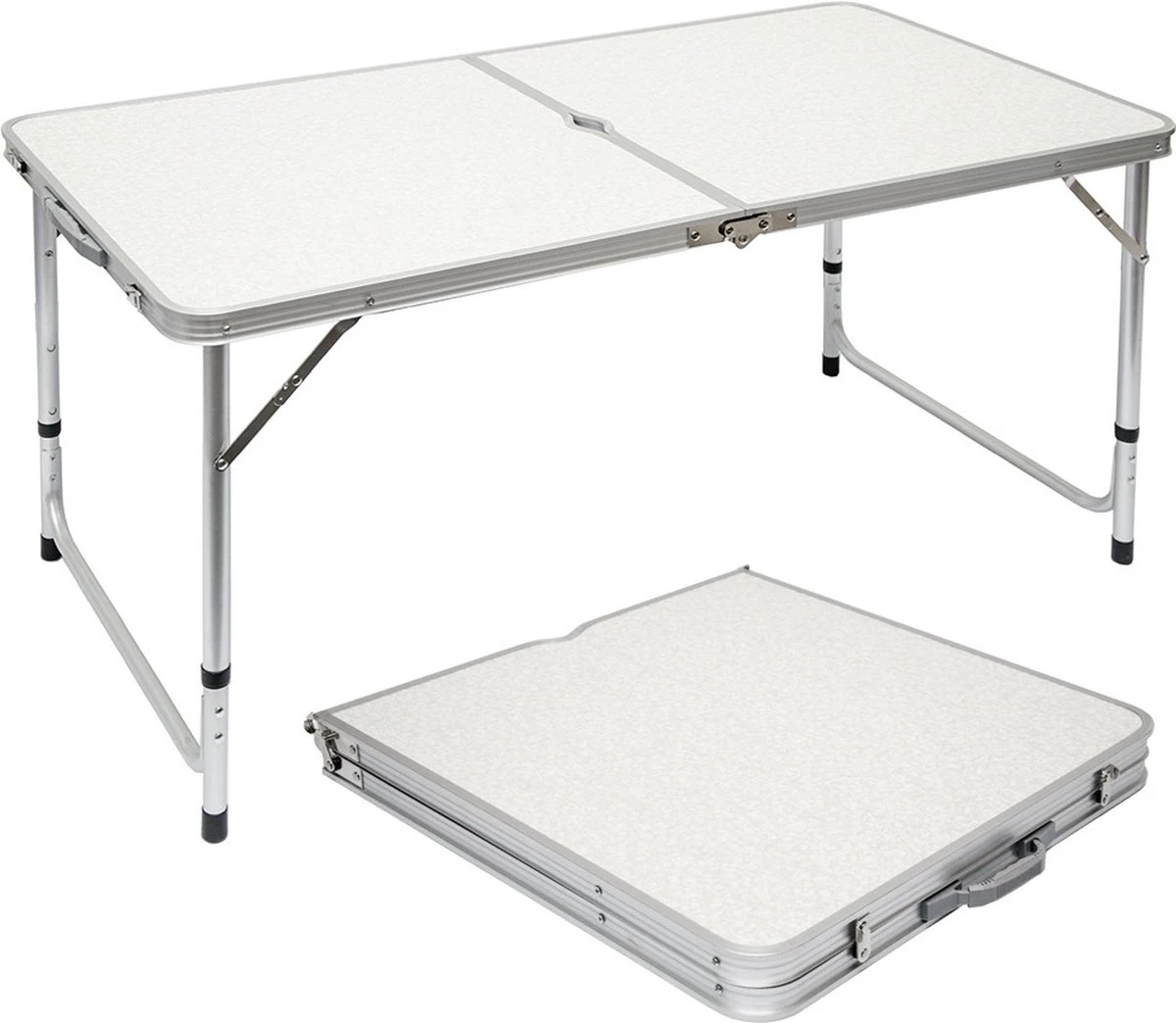 Inklapbare, in hoogte verstelbare campingtafel 120x60x70cm incl. 4 inklapbare krukken Campingtafel s Inklapbare, In Hoogte Verstelbare Campingtafel 120x60x70cm Incl. 4 Inklapbare Krukken Campingtafel S -Bo-Camp Verkoop