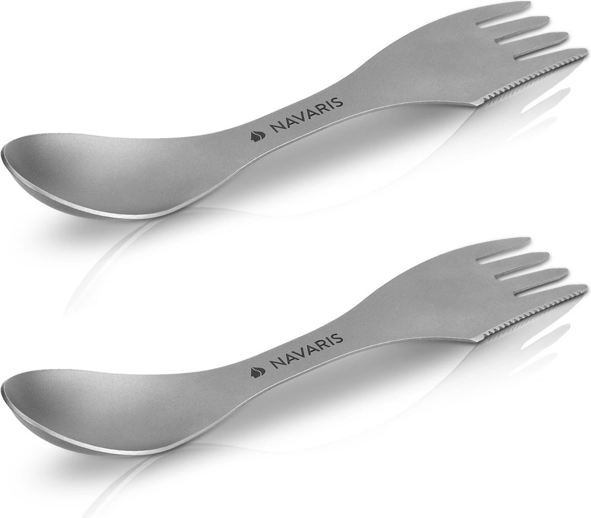 Navaris 2x spork titanium campingbestek - Vork, mes en lepel in één - Bestek voor onderweg en op reis - Lichtgewicht - Inclusief bewaarzakje Navaris 2x Spork Titanium Campingbestek - Vork, Mes En Lepel In één - Bestek Voor Onderweg En Op Reis - Lichtgewicht - Inclusief Bewaarzakje -Bo-Camp Verkoop 1200x1051 22