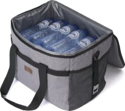 Packaway 4 Laags Geïsoleerde Koeltas - Lunchtas 30 Liter - Grijs -Bo-Camp Verkoop 1200x1062 2