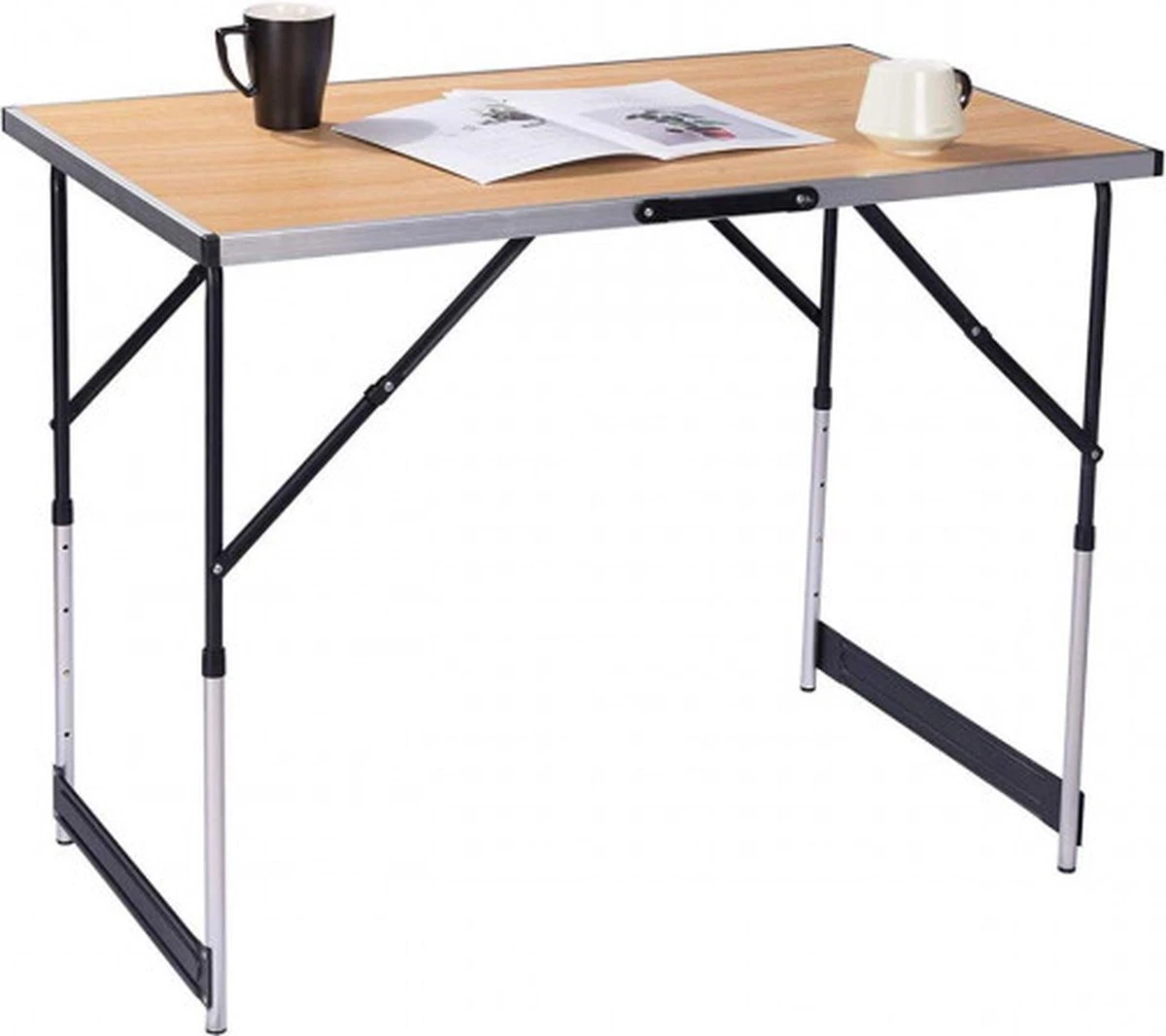 Kamyra® Campingtafel Inklapbaar - Kampeertafel, Partytafel - Opvouwbaar, Lichtgewicht & In Hoogte Verstelbaar - Aluminium/Hout Kamyra® Campingtafel Inklapbaar - Kampeertafel, Partytafel - Opvouwbaar, Lichtgewicht & In Hoogte Verstelbaar - Aluminium/Hout -Bo-Camp Verkoop