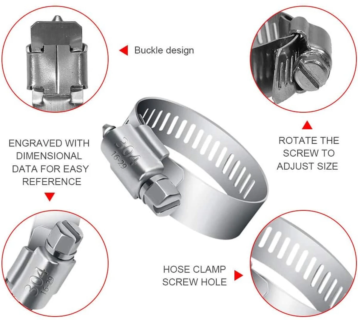 BOTC Slangklemmen Set - RVS slangklem - Ø 8-38mm - 60 Delig BOTC Slangklemmen Set - RVS Slangklem - Ø 8-38mm - 60 Delig -Bo-Camp Verkoop 1200x1073 1