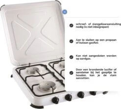 Kemper Gas Kooktoestel - Campingkooktoestel - Set Met 4 Branders - Gas - 4650W 2 Kemper Gas Kooktoestel - Campingkooktoestel - Set Met 4 Branders - Gas - 4650W -Bo-Camp Verkoop 1200x1084 2