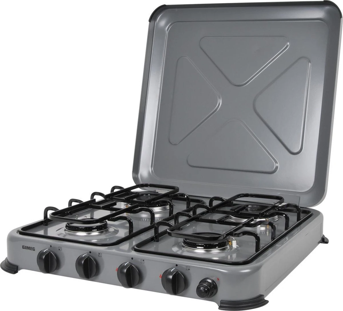 Gimeg Kooktoestel 4-Pits - Grijs - Beveiligd Gimeg Kooktoestel 4-Pits - Grijs - Beveiligd -Bo-Camp Verkoop