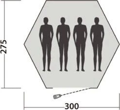 Easy Camp Tent Bolide 400 - Rood - 4 Persoons 7 Easy Camp Tent Bolide 400 - Rood - 4 Persoons -Bo-Camp Verkoop 1200x1098